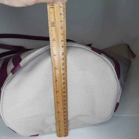 Jack Gomme Nylon Leather Strap Tote Bag New without Tag + FREE GIFT - Picture 3 of 11